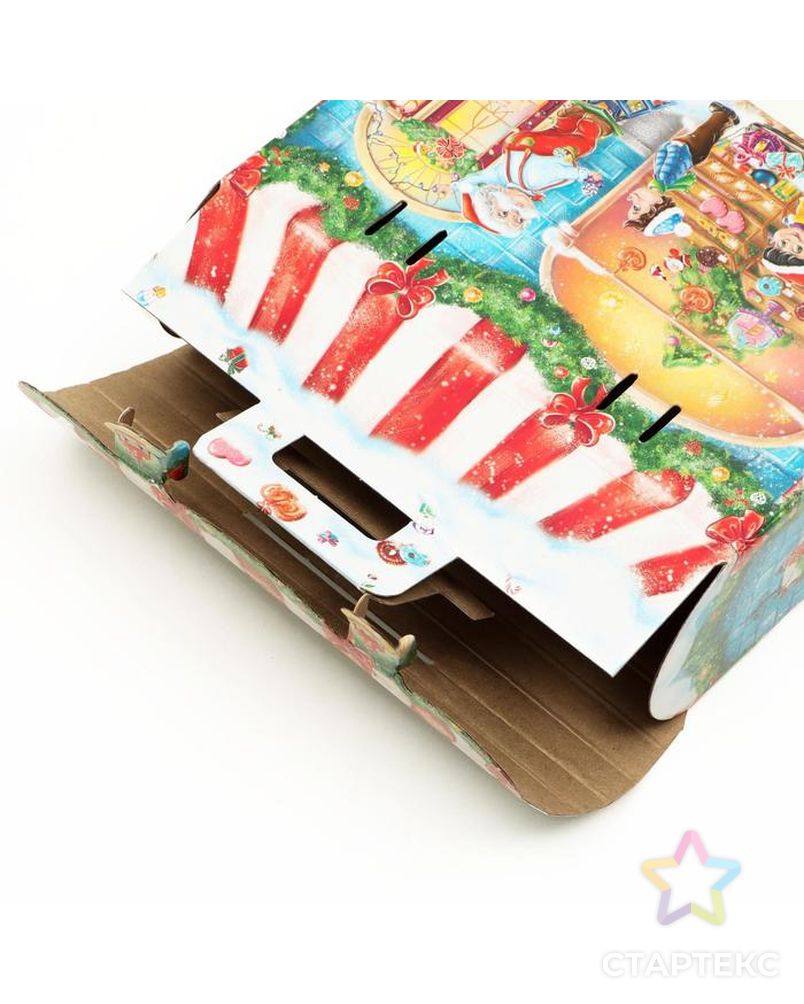 Подарочная коробка "Новогодняя кондитерская" 25 х 9 х 19,5 см, арт. СМЛ-164748-1-СМЛ0007128608 3