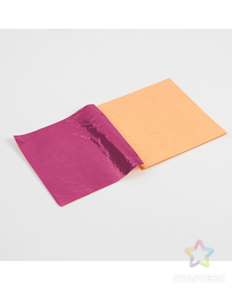 Листы потали в конверте 8*8,5 см 10 листов, цвет розовый арт. СМЛ-218762-1-СМЛ0007134934 3