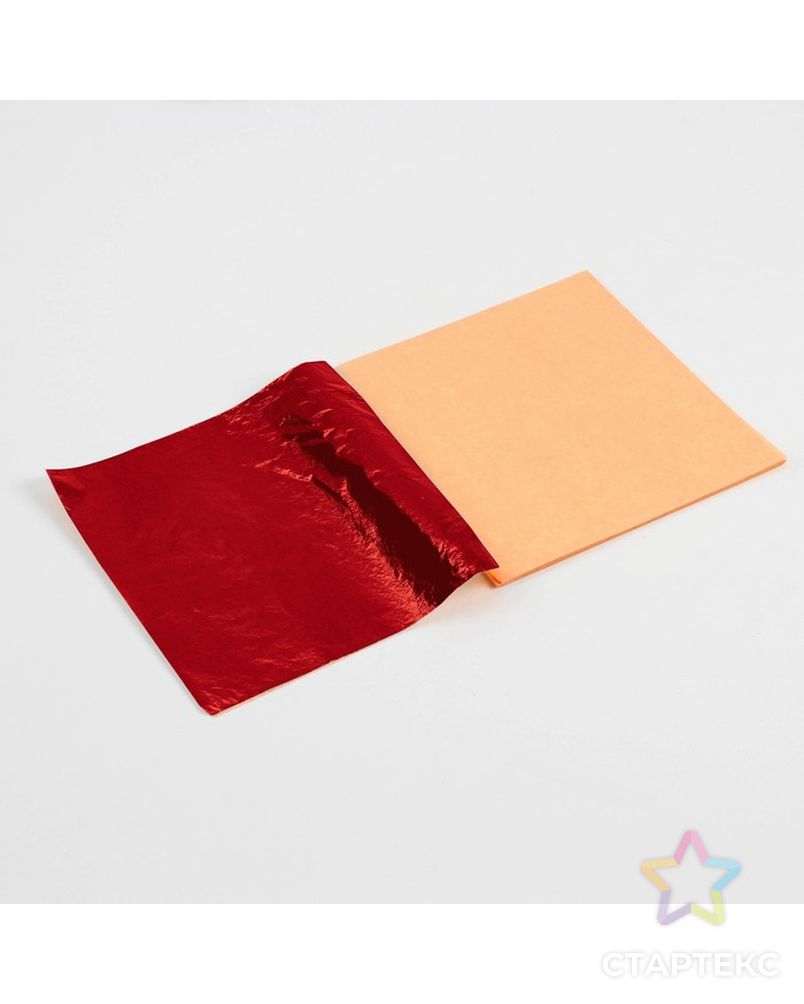 Листы потали в конверте8*8,5 см 10 листов, цвет красный арт. СМЛ-218763-1-СМЛ0007134935 3