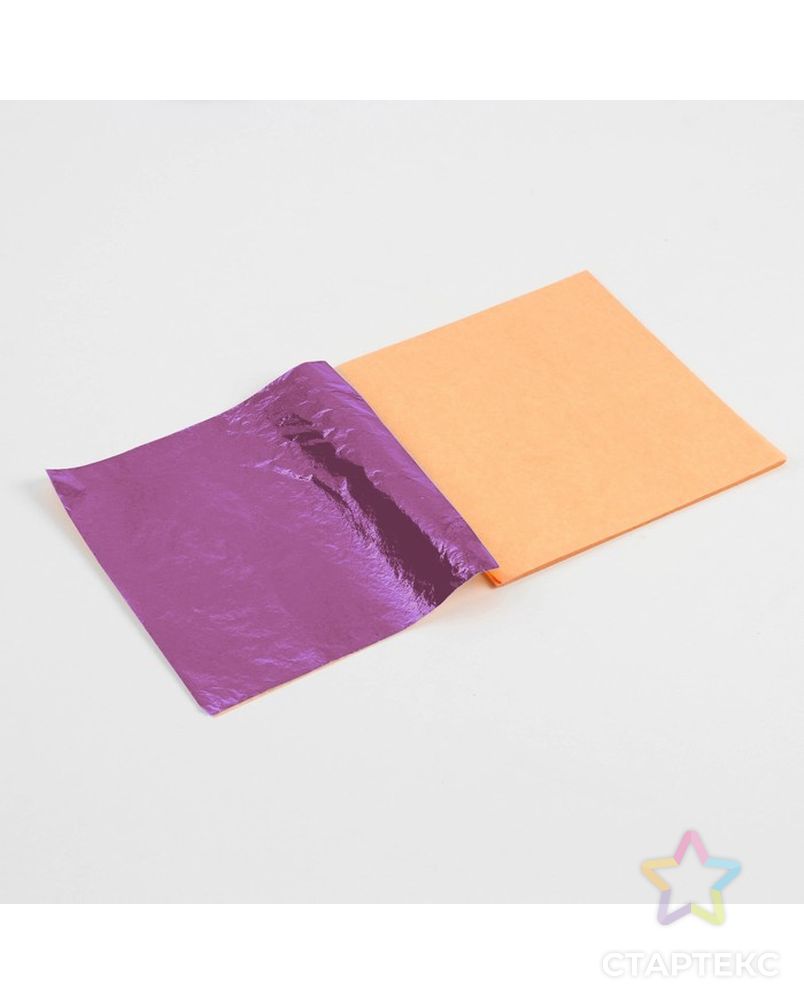 Листы потали в конверте 8*8,5 см 10 листов, цвет пурпурный арт. СМЛ-218764-1-СМЛ0007134936 3