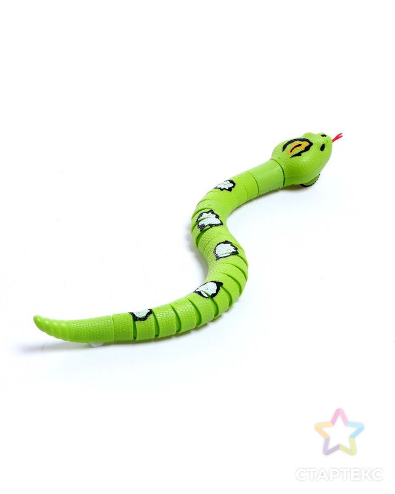 Змея радиоуправляемая "Джунгли", работает от аккумулятора, цвет зеленый арт. СМЛ-212397-1-СМЛ0007137054 4