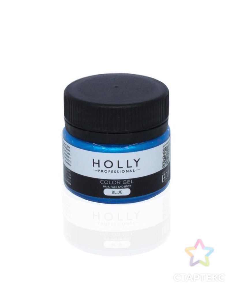 Декоративный гель для волос, лица и тела COLOR GEL Holly Professional, Blue, 20 мл арт. СМЛ-160665-1-СМЛ0007138945 1