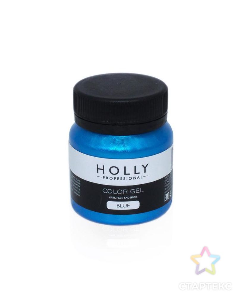 Декоративный гель для волос, лица и тела COLOR GEL Holly Professional, Blue, 50 мл арт. СМЛ-160666-1-СМЛ0007138946 1