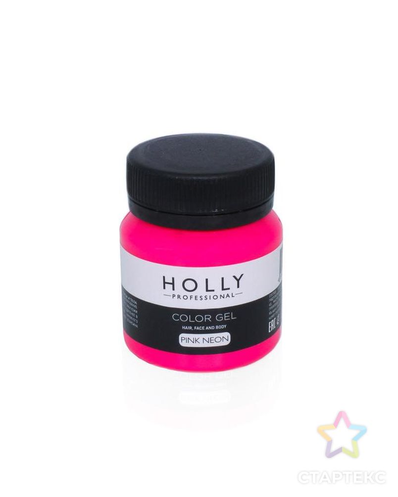 Декоративный гель для волос, лица и тела COLOR GEL Holly Professional, Pink Neon, 50 мл арт. СМЛ-160688-1-СМЛ0007138968 1