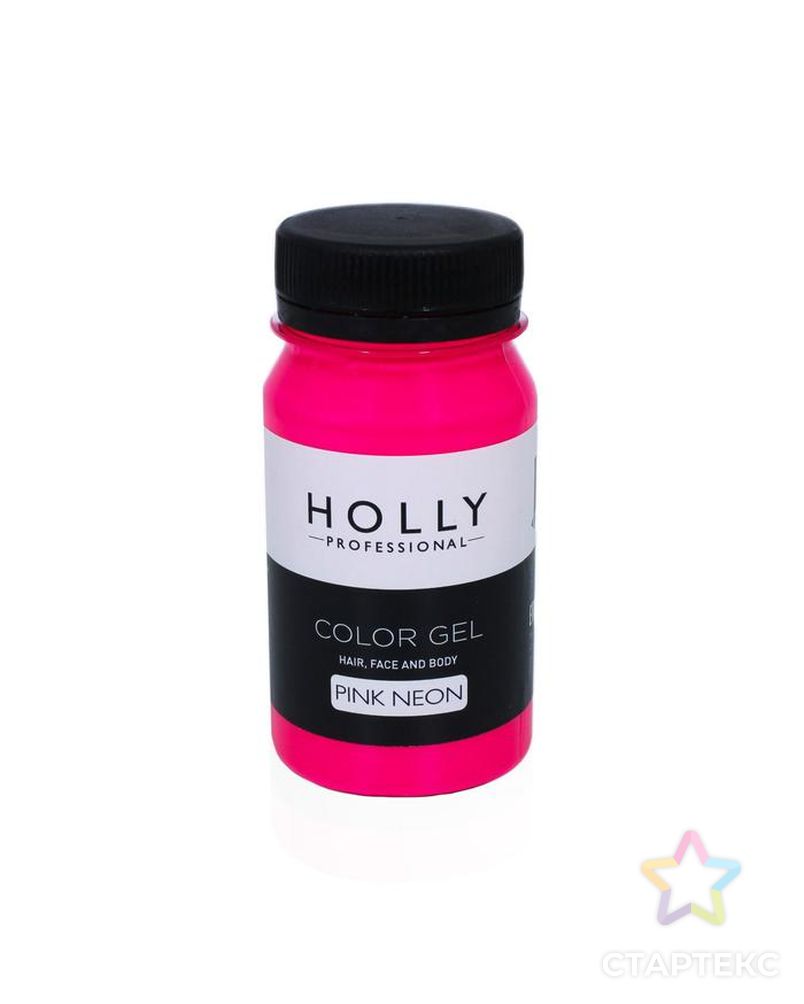 Декоративный гель для волос, лица и тела COLOR GEL Holly Professional, Pink Neon, 100 мл арт. СМЛ-160689-1-СМЛ0007138969 1