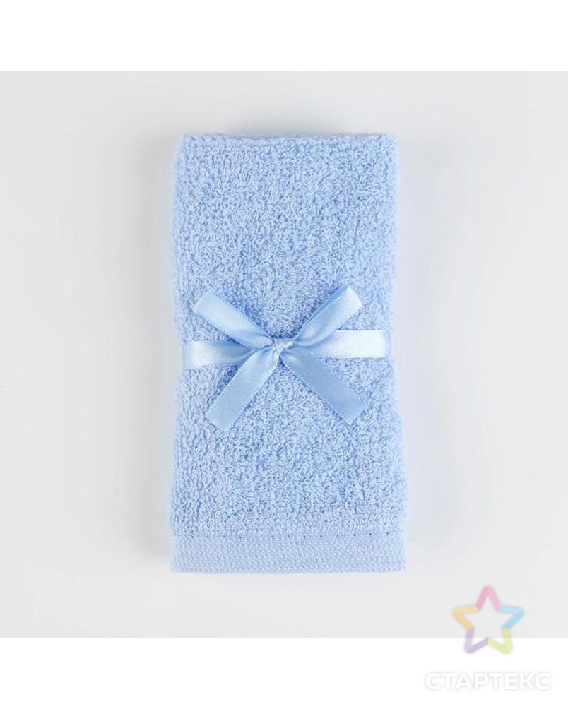 Махровое полотенце, размер 30х30 см, цвет голубой арт. СМЛ-171038-1-СМЛ0007139188 1