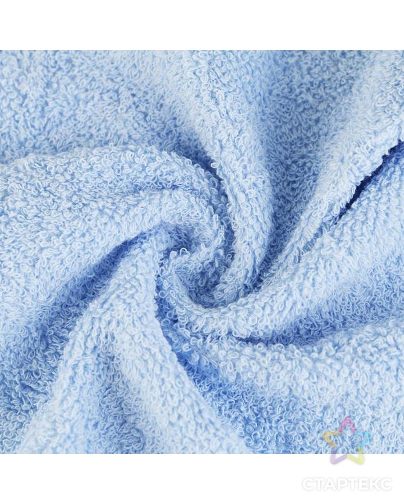 Махровое полотенце, размер 30х30 см, цвет голубой арт. СМЛ-171038-1-СМЛ0007139188 2