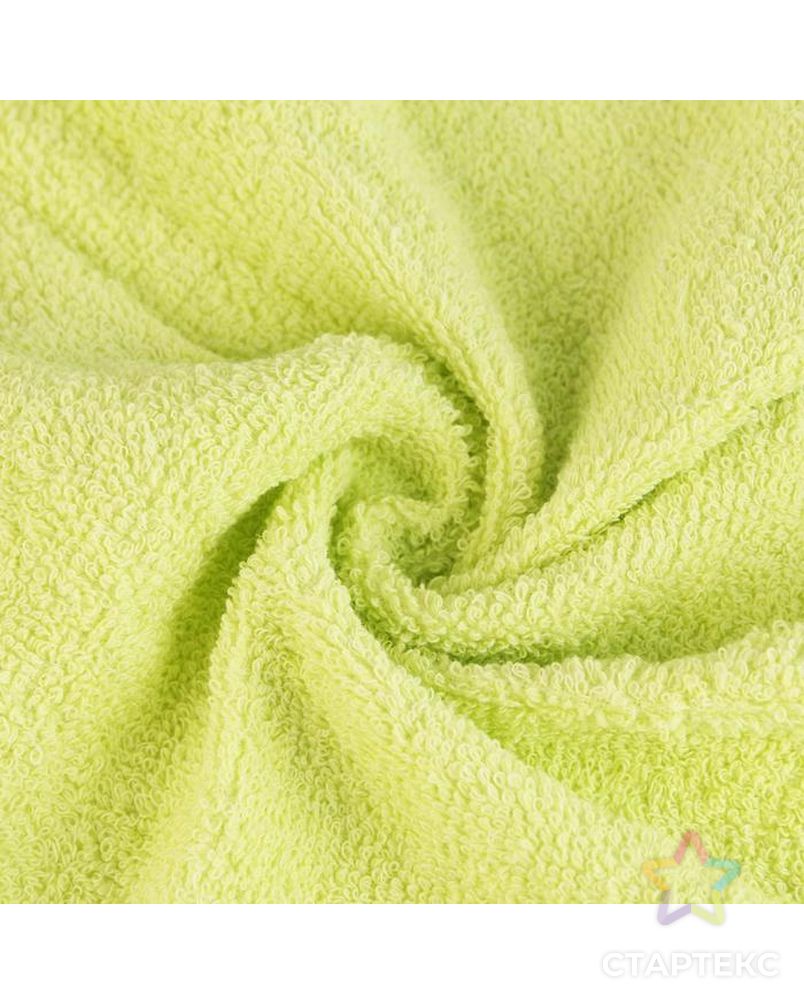 Махровое полотенце, размер 30х30 см, цвет зелёный арт. СМЛ-171039-1-СМЛ0007139194 2
