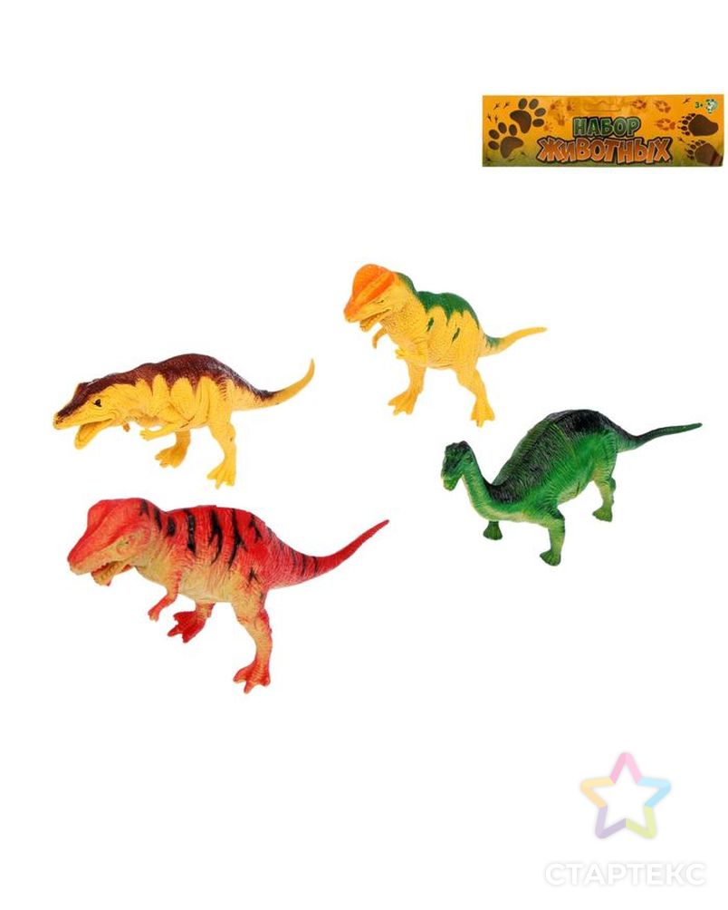 Набор динозавров «Мир чудес», 4 фигурки арт. СМЛ-102093-1-СМЛ0000714484 1