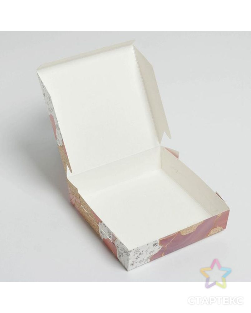 Коробка складная Wonderful, 14 × 14 × 3,5 см арт. СМЛ-184707-1-СМЛ0007150207 2