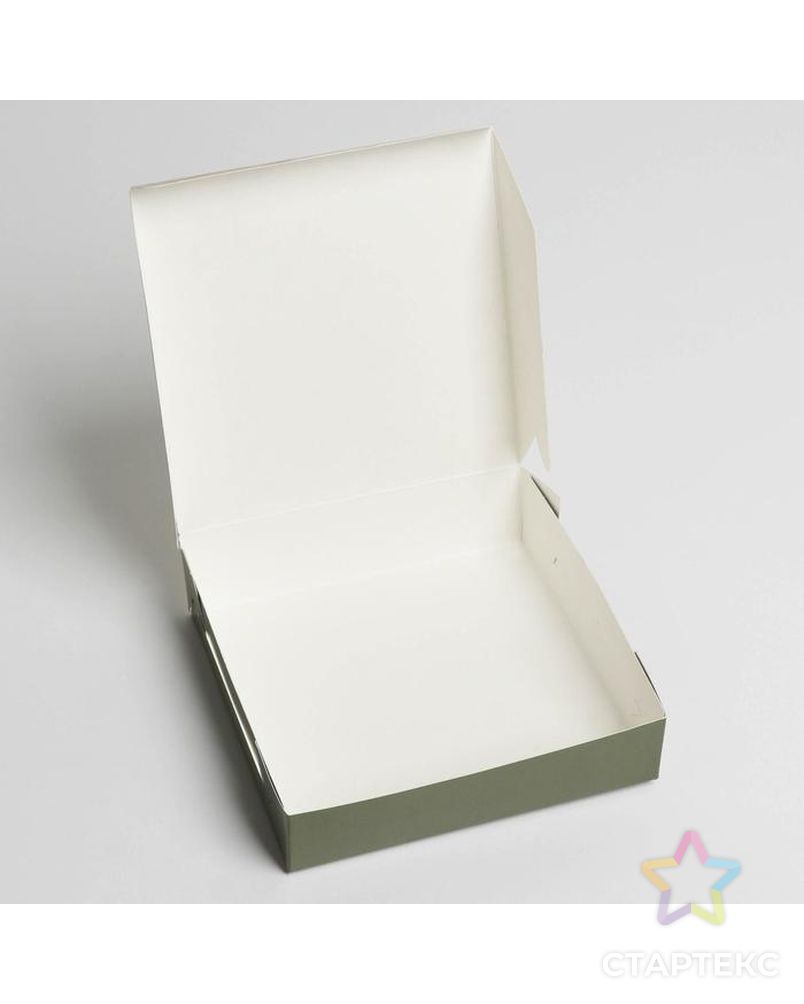Коробка складная With love, 14 × 14 × 3,5 см арт. СМЛ-184715-1-СМЛ0007150210 2