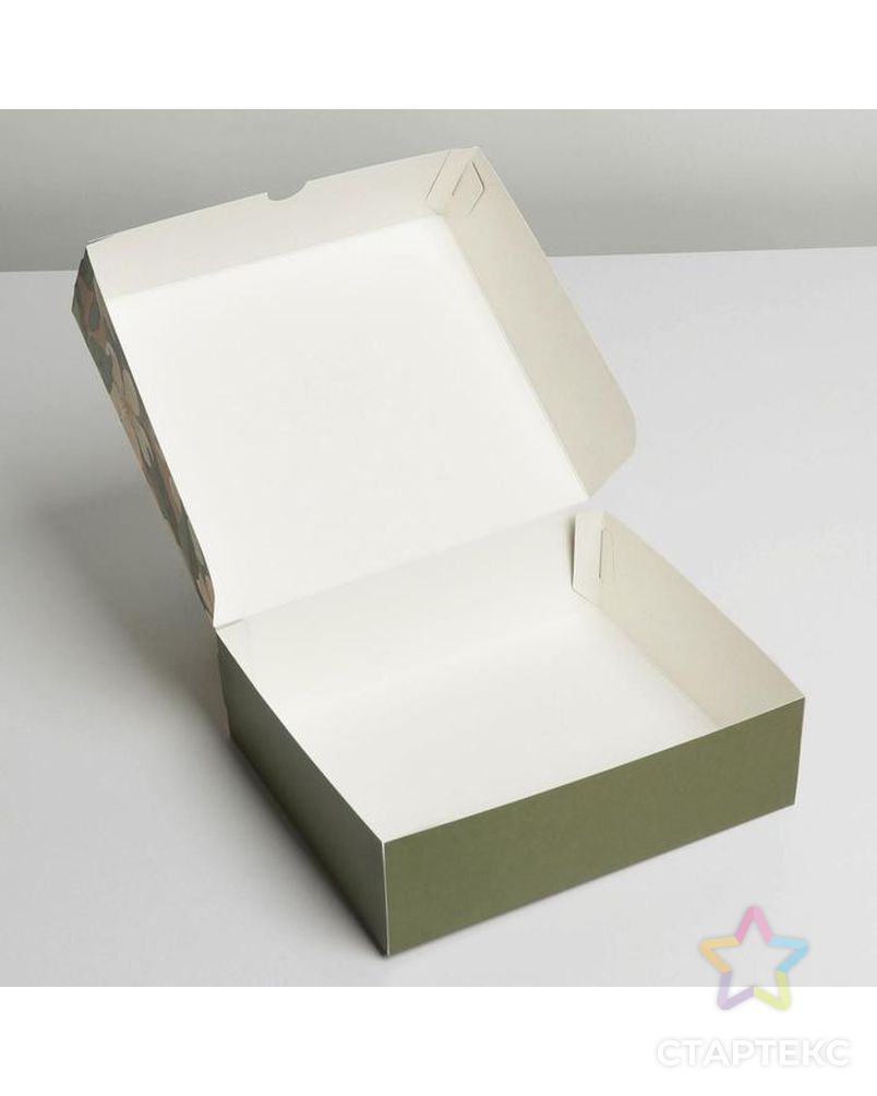Коробка для кондитерских изделий With love , 17 × 20 × 6 см арт. СМЛ-184725-1-СМЛ0007150221 2