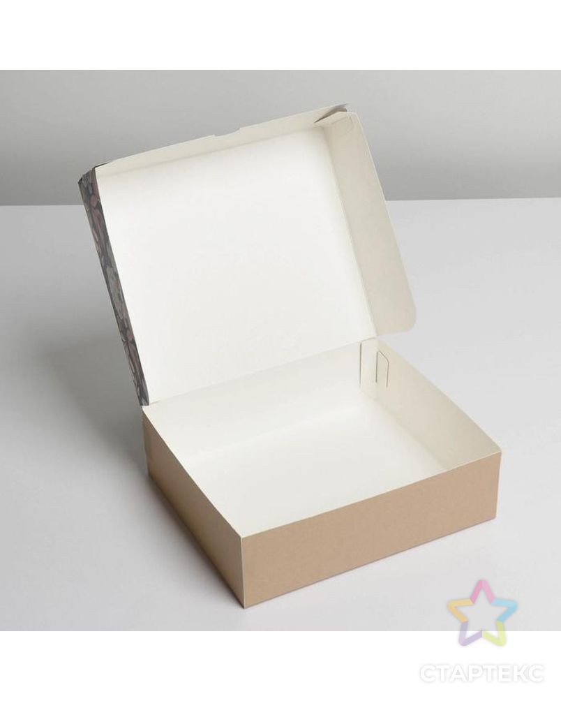 Коробка для кондитерских изделий  «Живи мечтой», 17 × 20 × 6 см арт. СМЛ-184727-1-СМЛ0007150224 2