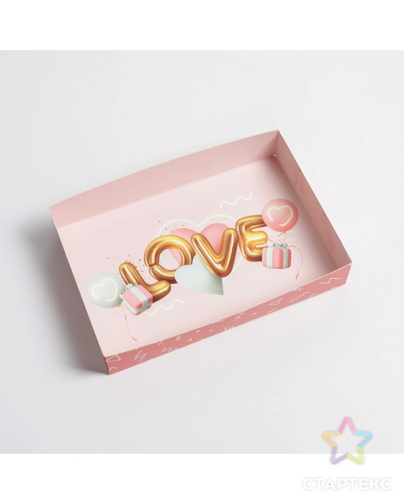 Коробка для кондитерских изделий Love, 17 × 12 × 3 см арт. СМЛ-189597-1-СМЛ0007150240 4