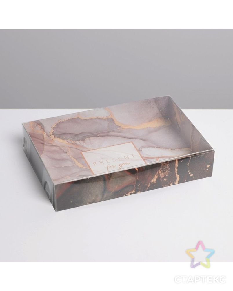 Коробка для кондитерских изделий  Present, 17 × 12 × 3 см арт. СМЛ-189598-1-СМЛ0007150242 1
