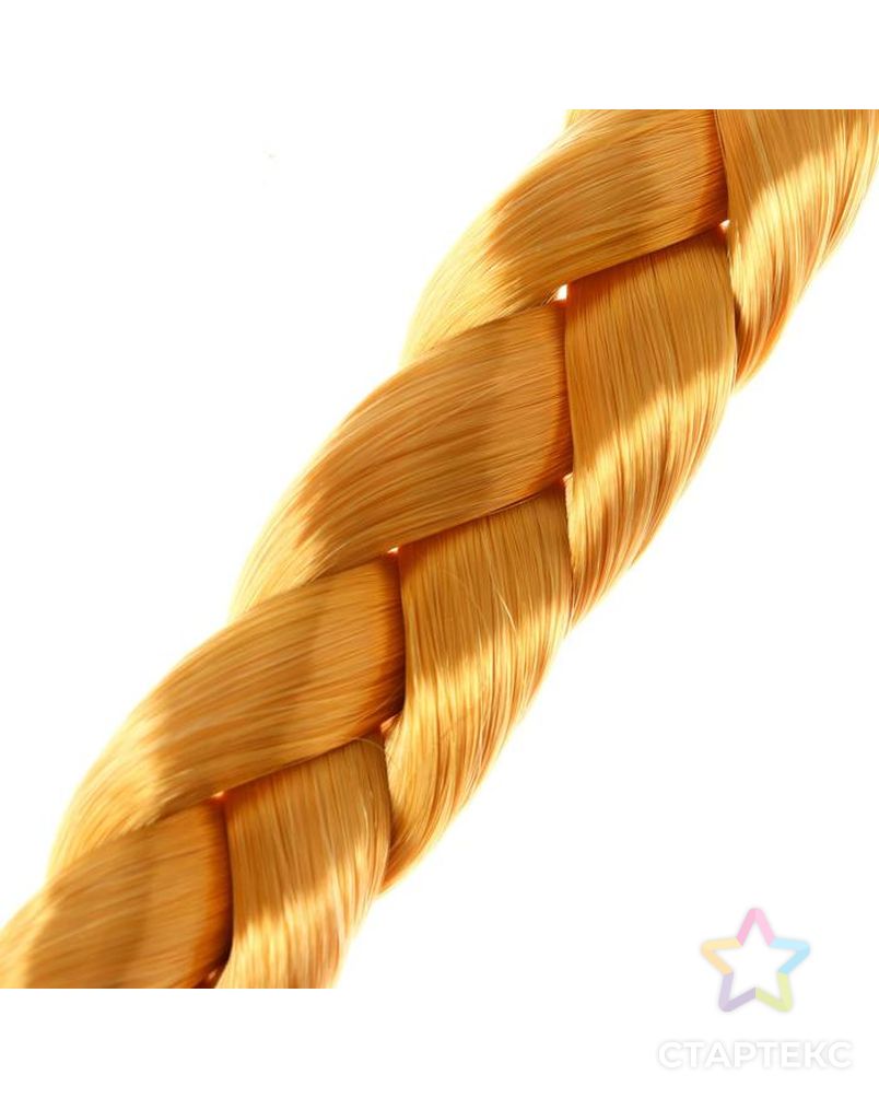 Коса на резинке 80 см, цвет блонд - золотистый арт. СМЛ-162112-1-СМЛ0007152157 2