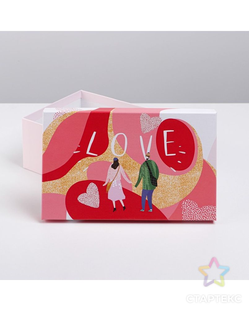 Набор подарочных коробок 6 в 1 «Love», 20 х 12.5 х 7.5 ‒ 32.5 х 20 х 12.5 см арт. СМЛ-191842-1-СМЛ0007153038 4