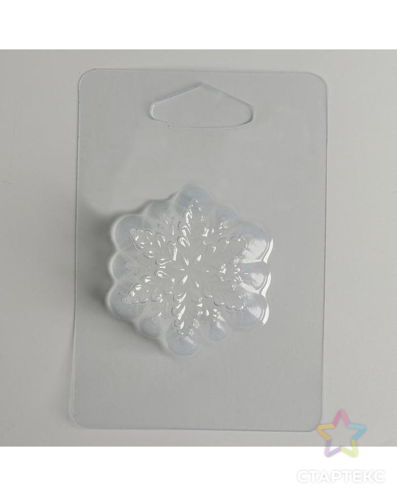 Пластиковая форма для мыла «Снежинка» арт. СМЛ-184414-1-СМЛ0007153062