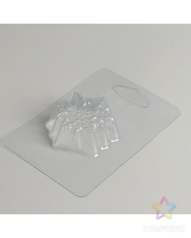 Пластиковая форма для мыла «Снежинка» арт. СМЛ-184414-1-СМЛ0007153062