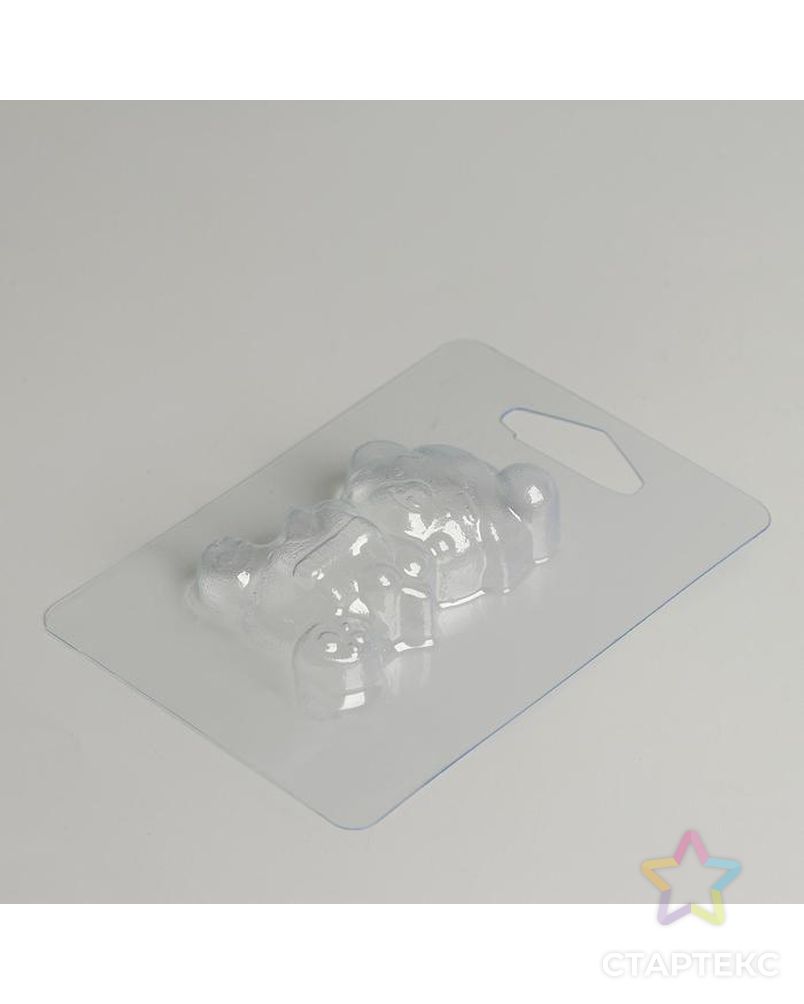 Пластиковая форма для мыла «Мишка с подарком» арт. СМЛ-184421-1-СМЛ0007153069 2