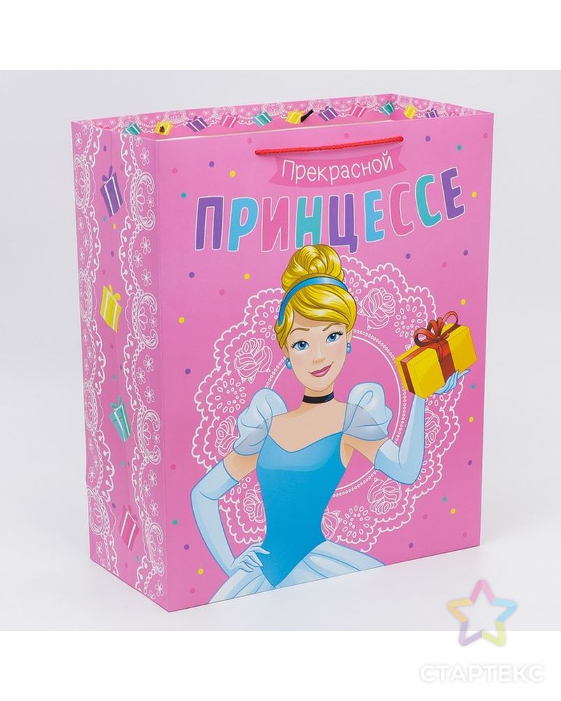Пакет подарочный "Прекрасной принцессе!", Принцессы, 40х49х19 см арт. СМЛ-215878-1-СМЛ0007153482 2