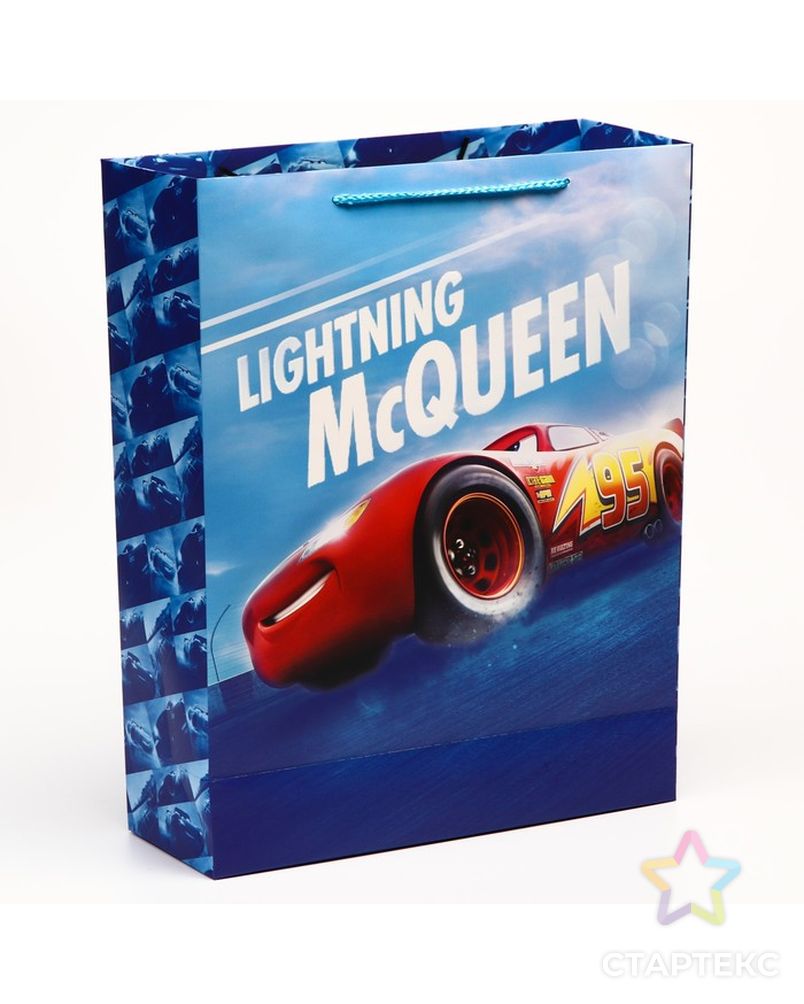 Пакет подарочный "McQueen", Тачки, 31х40х11,5 см арт. СМЛ-200210-1-СМЛ0007153497 2