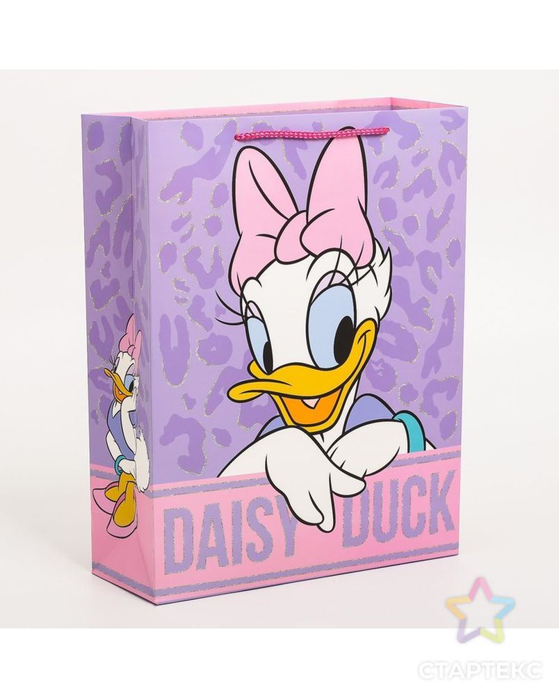 Пакет подарочный "Daisy duck", Минни Маус, 31х40х11,5 см арт. СМЛ-211501-1-СМЛ0007153498 1