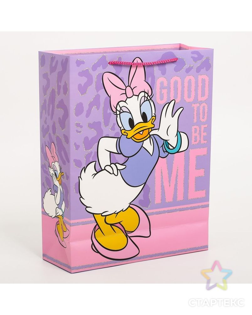 Пакет подарочный "Daisy duck", Минни Маус, 31х40х11,5 см арт. СМЛ-211501-1-СМЛ0007153498 2