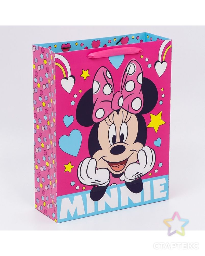 Пакет подарочный "Minnie", Минни Маус, 31х40х11,5 см арт. СМЛ-214564-1-СМЛ0007153510 1