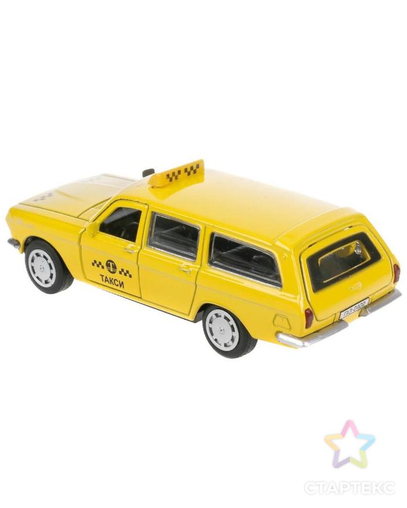 Машина металл. "ГАЗ-2402 "Волга" такси", 12 см, двери, багаж, цвет желтый 2402-12TAX-YE арт. СМЛ-161535-1-СМЛ0007154166 3