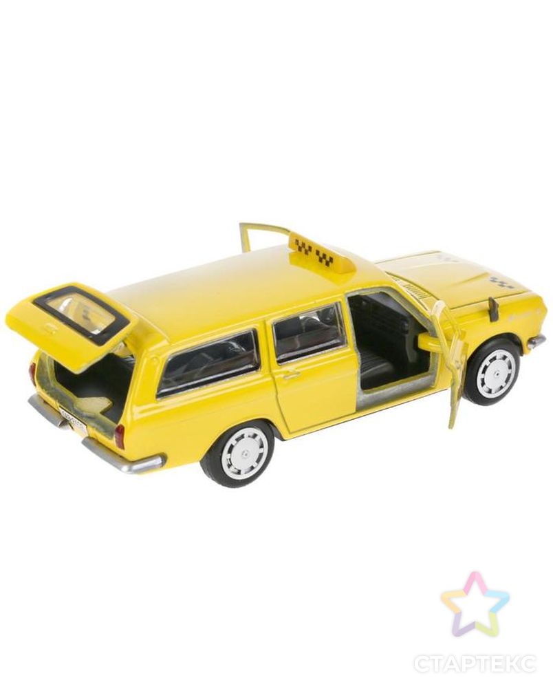 Машина металл. "ГАЗ-2402 "Волга" такси", 12 см, двери, багаж, цвет желтый 2402-12TAX-YE арт. СМЛ-161535-1-СМЛ0007154166 4