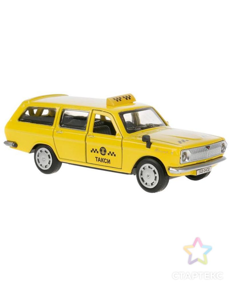 Машина металл. "ГАЗ-2402 "Волга" такси", 12 см, двери, багаж, цвет желтый 2402-12TAX-YE арт. СМЛ-161535-1-СМЛ0007154166 5