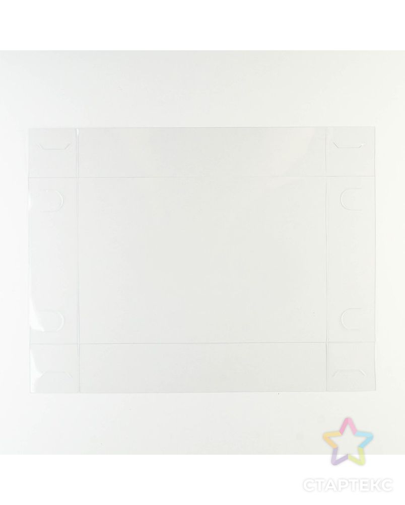 Коробка для кондитерских изделий с PVC крышкой «Мрамор», 20 × 30 × 8 см арт. СМЛ-193990-1-СМЛ0007155215 5