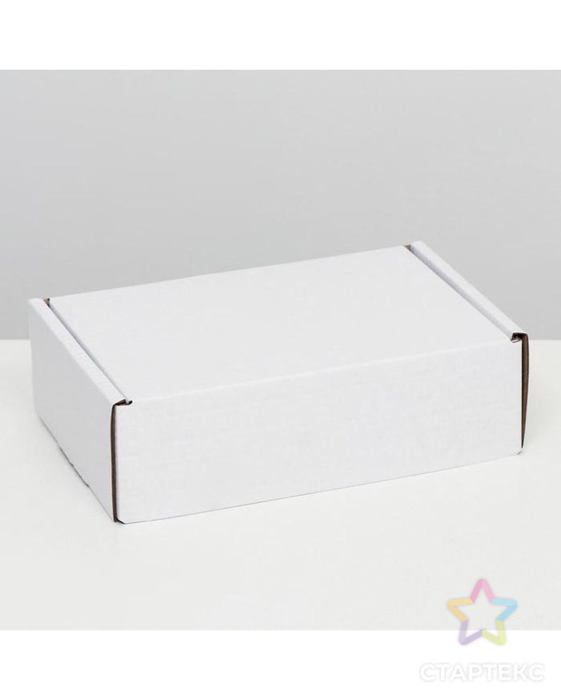 Коробка самосборная "Почтовая", белая, 26 х 17 х 8 см, арт. СМЛ-169095-1-СМЛ0007159606 1