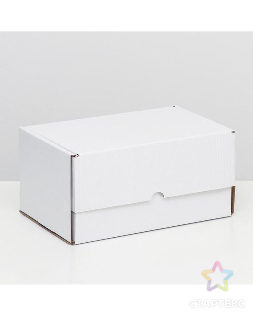 Коробка самосборная "Почтовая", белая, 30 х 20 х 15 см, арт. СМЛ-169097-1-СМЛ0007159608 1
