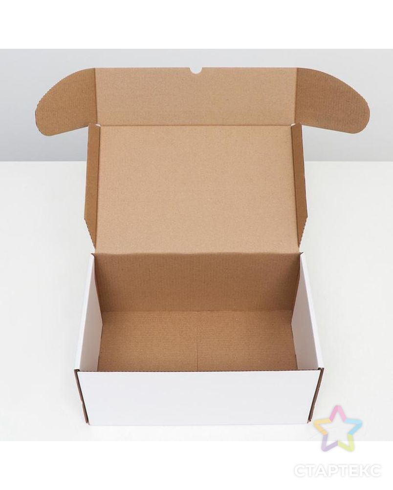 Коробка самосборная "Почтовая", белая, 40 х 27 х 18 см, арт. СМЛ-169099-1-СМЛ0007159610 3