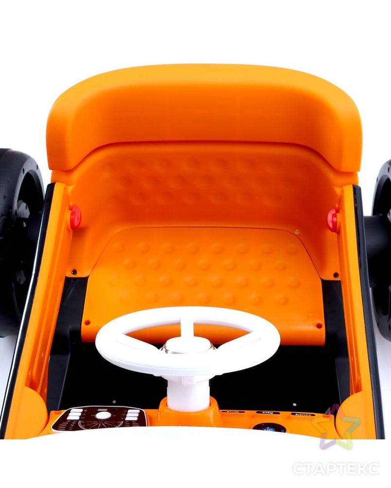 Электромобиль "Ретро", 2 мотора, цвет оранжевый арт. СМЛ-194732-1-СМЛ0007163360 5