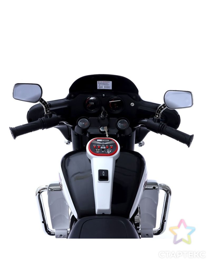 Электромотоцикл "Трайк", 2-х местный, 2 мотора, цвет черно-белый арт. СМЛ-195541-1-СМЛ0007163372 5
