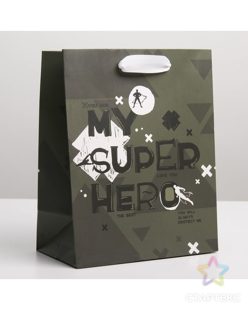 Пакет ламинированный вертикальный Super Hero, MS 18 × 23 × 10 см арт. СМЛ-213462-1-СМЛ0007164751 1