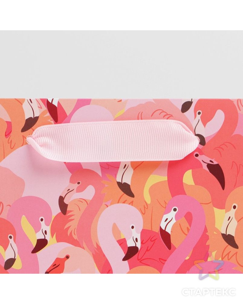 Пакет ламинированный вертикальный «Фламинго», MS 18 × 23 × 10 см арт. СМЛ-230435-1-СМЛ0007164757 3
