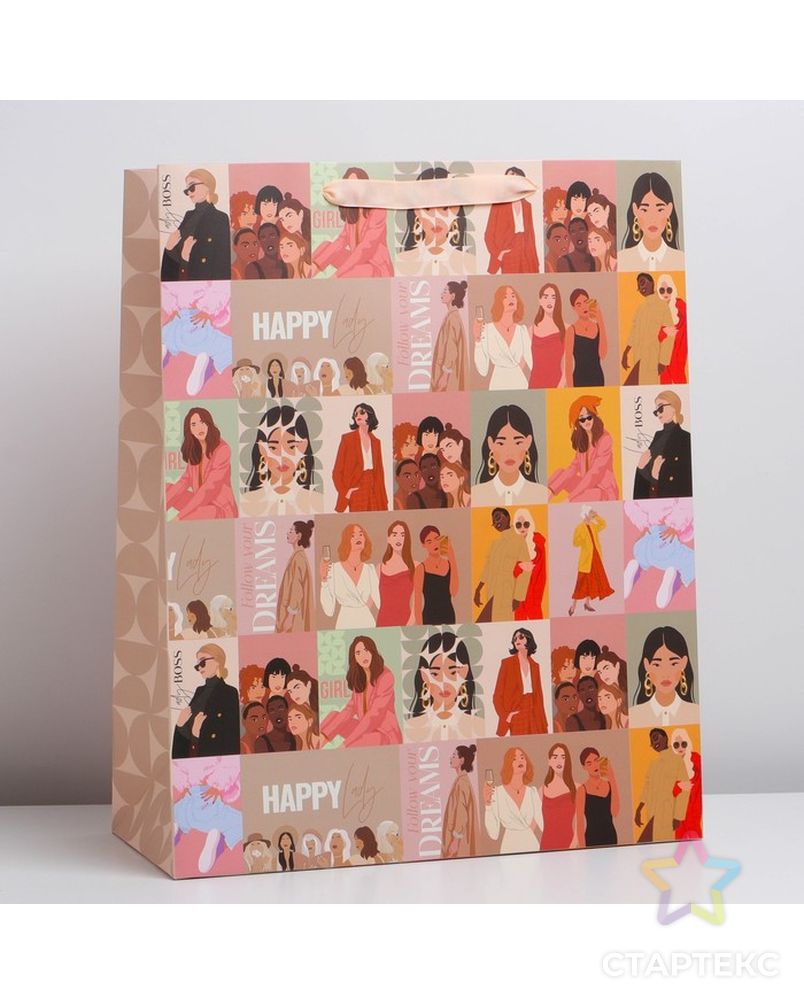 Пакет ламинированный вертикальный «Девушки», XL  40 × 49 × 19 см арт. СМЛ-231219-1-СМЛ0007164806 1