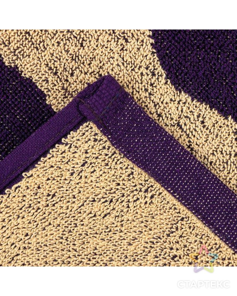 Полотенце махровое Этель "Близнецы" фиолетовый, 67х130 см, 100% хлопок, 420гр/м2 арт. СМЛ-187131-1-СМЛ0007166998 4