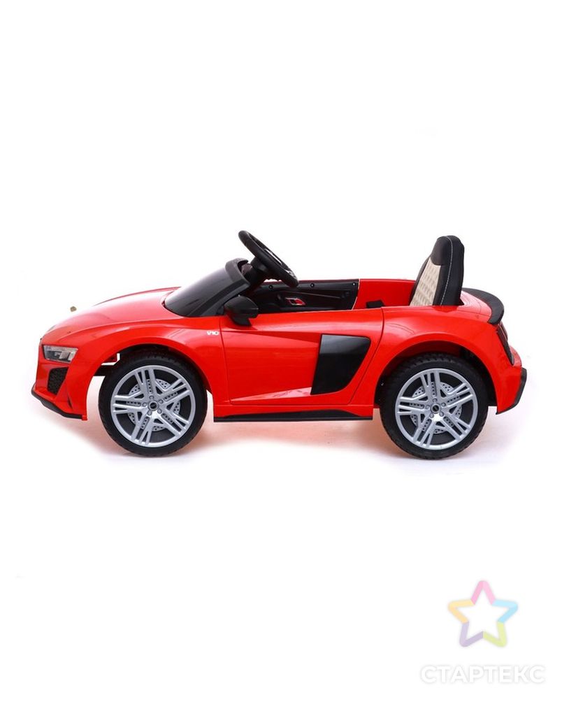 Электромобиль AUDI R8 SPYDER, EVA колеса, кожаное сидение, цвет красный арт. СМЛ-224652-1-СМЛ0007167089 2