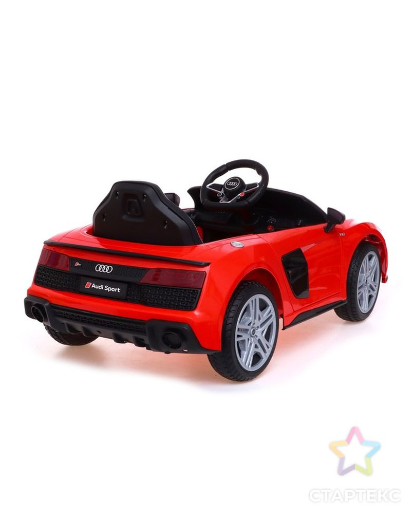 Электромобиль AUDI R8 SPYDER, EVA колеса, кожаное сидение, цвет красный арт. СМЛ-224652-1-СМЛ0007167089 3