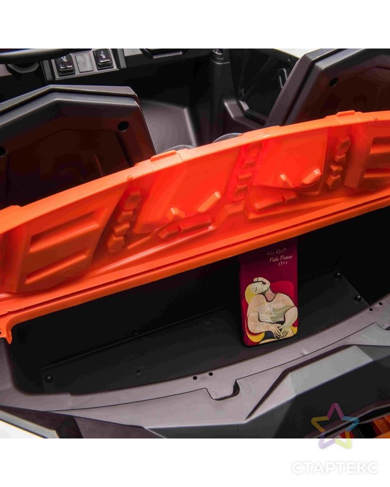 Электромобиль "БАГГИ", АКБ 24V, монитор, EVA колеса, кожаное сидение, цвет оранжевый арт. СМЛ-225007-1-СМЛ0007167099 13