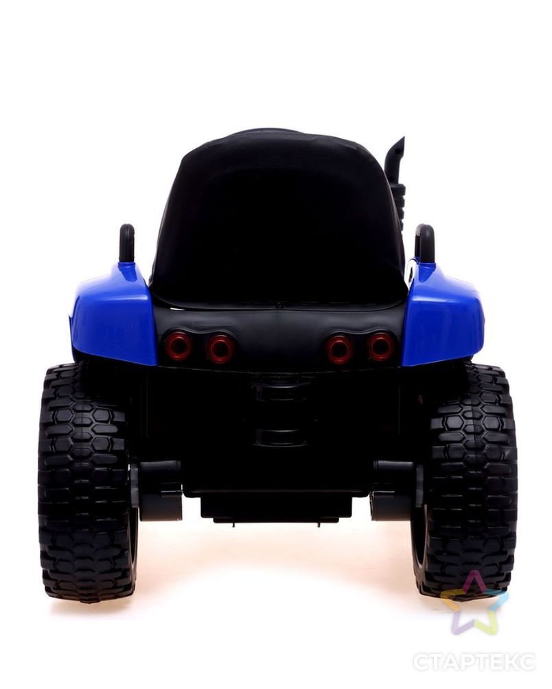 Электромобиль «Трактор», с прицепом, EVA колеса, кожаное сидение, цвет синий арт. СМЛ-225846-1-СМЛ0007167102 4