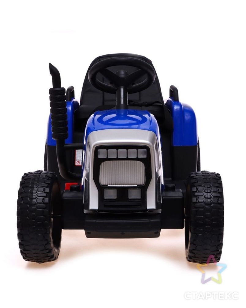 Электромобиль «Трактор», с прицепом, EVA колеса, кожаное сидение, цвет синий арт. СМЛ-225846-1-СМЛ0007167102 6