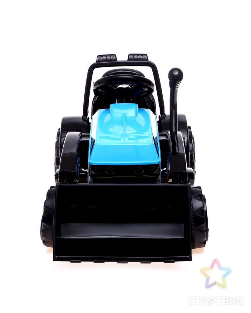 Электромобиль "Трактор", с прицепом, цвет синий арт. СМЛ-225010-1-СМЛ0007167104 7