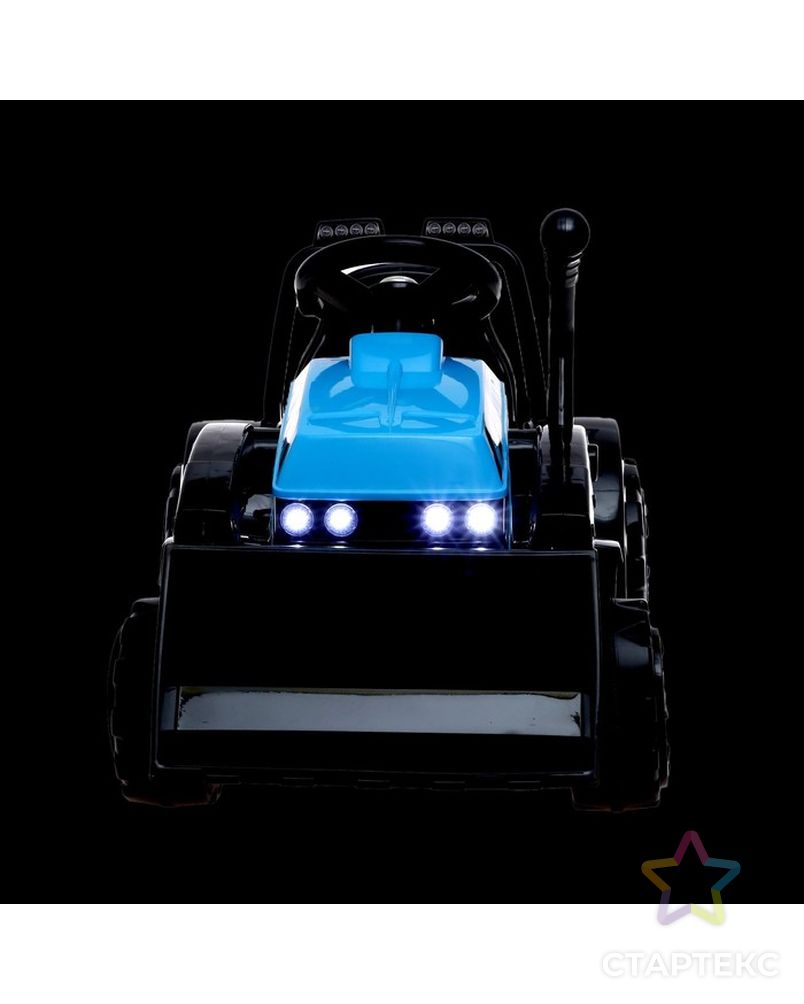 Электромобиль "Трактор", с прицепом, цвет синий арт. СМЛ-225010-1-СМЛ0007167104 9