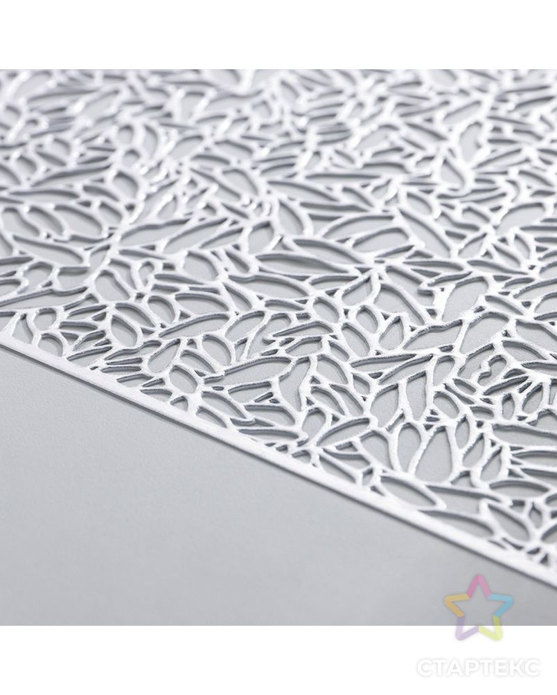 Дорожка на стол Доляна «Манифик», 30×150 см, цвет серебро арт. СМЛ-225845-1-СМЛ0007167237 3
